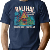 Bali Hai Lynnfield Ma T-Shirt - Retro Graphic Tee for Men & Women - Navy