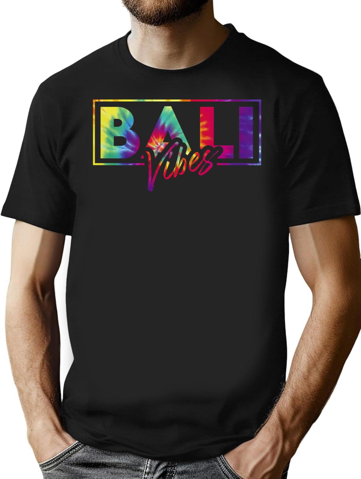 Bali T-Shirt - Retro Graphic Tee for Men & Women - Black