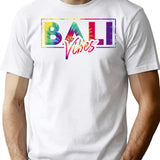 Bali T-Shirt - Retro Graphic Tee for Men & Women - White