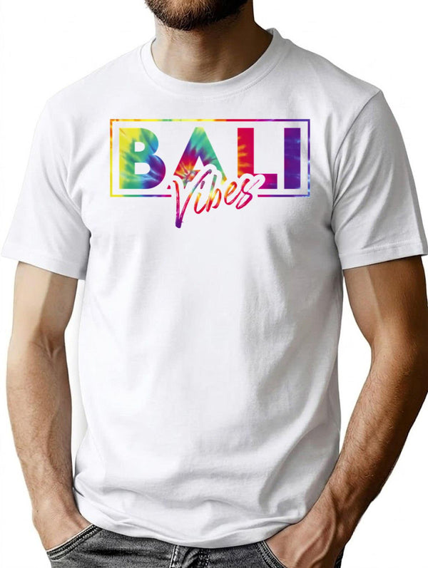 Bali T-Shirt - Retro Graphic Tee for Men & Women - White