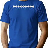 Ball Man T-Shirt - Retro Graphic Tee for Men & Women - Blue