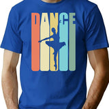 Ballet Dancing Dance T-Shirt - Retro Graphic Tee for Men & Women - Blue