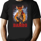 Bambo T-Shirt - Retro Graphic Tee for Men & Women - Black