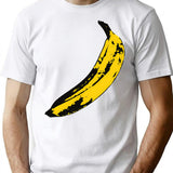 Banana T-Shirt - Retro Graphic Tee for Men & Women - White