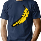 Banana T-Shirt - Retro Graphic Tee for Men & Women - Navy