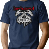 Band Rock Lamb T-Shirt - Retro Graphic Tee for Men & Women - Navy