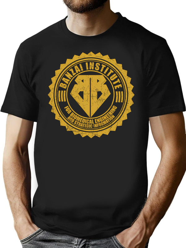 Banzai Institute T-Shirt - Retro Graphic Tee for Men & Women - Black