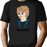 Barbara Waltersa Fan Art (1) T-Shirt - Retro Graphic Tee for Men & Women - Black