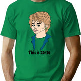 Barbara Waltersa Fan Art (1) T-Shirt - Retro Graphic Tee for Men & Women - Green