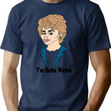 Barbara Waltersa Fan Art T-Shirt - Retro Graphic Tee for Men & Women - Navy