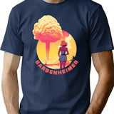 Barbenheimer 2023 (2) T-Shirt - Retro Graphic Tee for Men & Women - Navy
