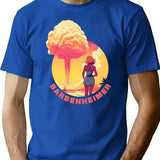 Barbenheimer 2023 (2) T-Shirt - Retro Graphic Tee for Men & Women - Blue