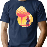 Barbenheimer 2023 (4) T-Shirt - Retro Graphic Tee for Men & Women - Navy