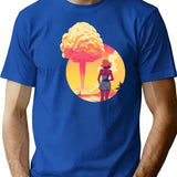 Barbenheimer 2023 (4) T-Shirt - Retro Graphic Tee for Men & Women - Blue