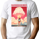 Barbenheimer 2023 T-Shirt - Retro Graphic Tee for Men & Women - White
