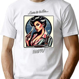 Barber Girl No.5 - Love Is In The Hair T-Shirt - White