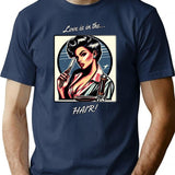 Barber Girl No.5 - Love Is In The Hair T-Shirt - Navy