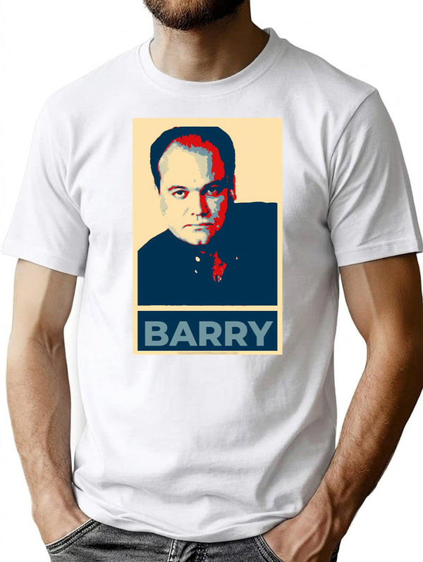 Barry Eastenders Active T-Shirt - Retro Graphic Tee for Men & Women - White