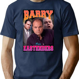 Barry From Eastenders T-Shirt - Retro Graphic Tee for Men & Women - Navy