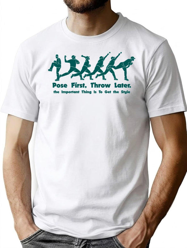 Baseball T-Shirt - Retro Graphic Tee for Men & Women - White
