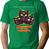 Basement Of The Damned T-Shirt - Retro Graphic Tee for Men & Women - Green