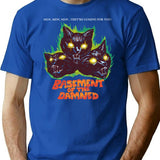 Basement Of The Damned T-Shirt - Retro Graphic Tee for Men & Women - Blue