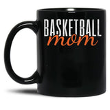 Basketball Mom Mama Black Coffee Mug, Gift Coffee Mug