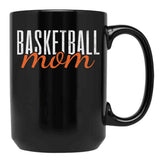 Basketball Mom Mama Black Coffee Mug, Gift Coffee Mug - Black