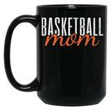 Basketball Mom Mama Black Coffee Mug, Gift Coffee Mug