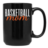 Basketball Mom (3) Black Coffee Mug, Gift Coffee Mug - Black