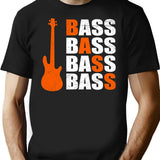 Bass Guitar Bass Bass Bass Music Funny Gift Idea T-Shirt - Black