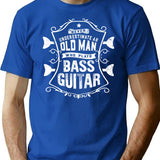 Bass Players Bassist Funny Quote Vintage Gifts T-Shirt - Blue