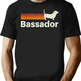 Bassador Dog Vintage Retro Pet Lover T-Shirt - Black