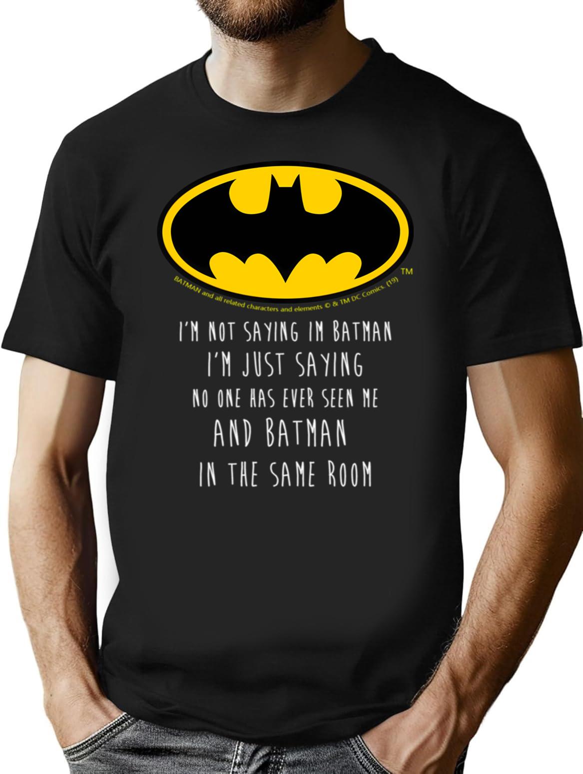 Bat I'm Not Saying Funny Quote T-Shirt - Black