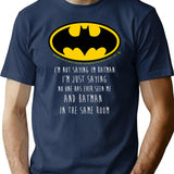 Bat I'm Not Saying Funny Quote T-Shirt - Navy