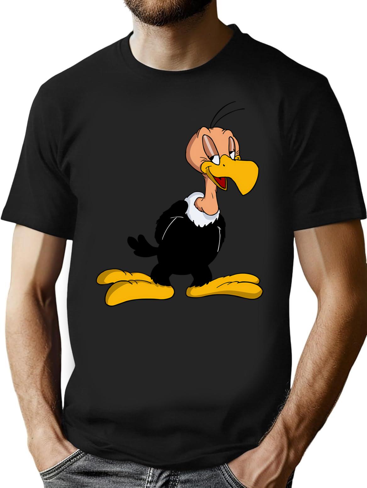 Beaky T-Shirt - Retro Graphic Tee for Men & Women - Black