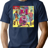 Beautiful Art T-Shirt - Retro Graphic Tee for Men & Women - Navy