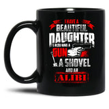 Beautiful Daughter And A Gun - Gun Owners Mug Black Coffee Mug