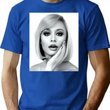 Beautiful Raffaella Carra T-Shirt - Retro Graphic Tee for Men & Women - Blue