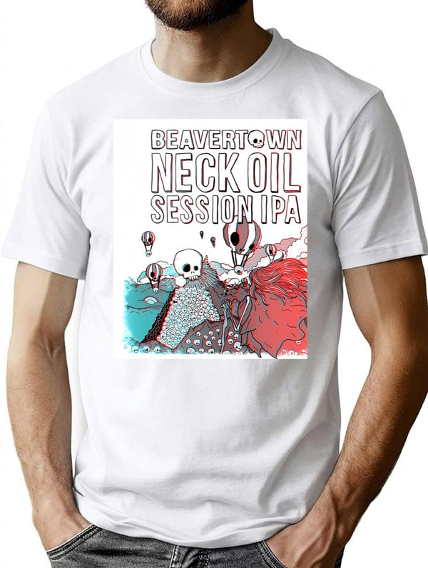 Beavertown Brewery Neck Oil Session Ipa T-Shirt - White