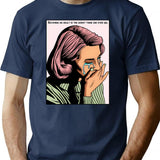 Becoming An Adult Sucks (1) T-Shirt - Retro Graphic Tee for Men & Women - Navy