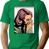 Becoming An Adult Sucks (1) T-Shirt - Retro Graphic Tee for Men & Women - Green