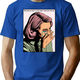 Becoming An Adult Sucks (1) T-Shirt - Retro Graphic Tee for Men & Women - Blue