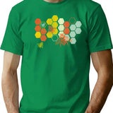 Beekeeper Beekeeping Honey Retro Vintage Honeycomb Funny T Shirt - Green