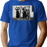 Beer Drinkers T-Shirt - Retro Graphic Tee for Men & Women - Blue