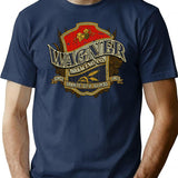 Beer Wagner Brewing Co T-Shirt - Retro Graphic Tee for Men & Women - Navy