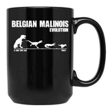 Belgian Malinois Evolution - Maligator Maliraptor Gift Black Coffee Mug, Gift Coffee Mug - Black