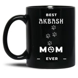 Best Akbash Mom Ever Black Coffee Mug, Gift Coffee Mug