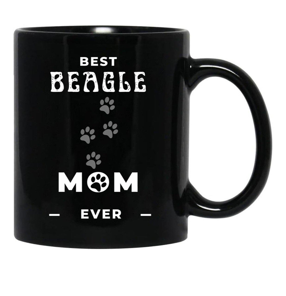 Best Beagle Mom Ever Black Coffee Mug, Gift Coffee Mug - Black