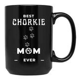 Best Chorkie Mom Ever Black Coffee Mug, Gift Coffee Mug - Black